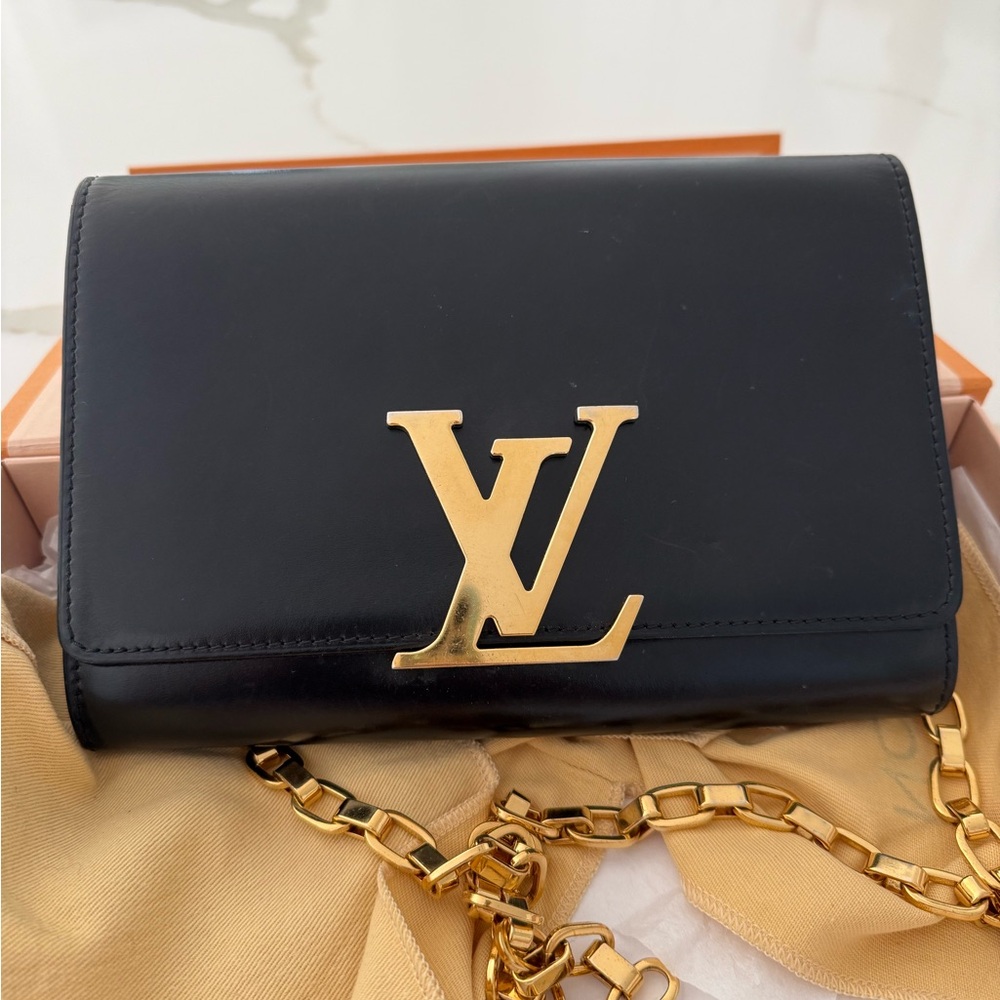 Chain Louise Clutch Leather MM